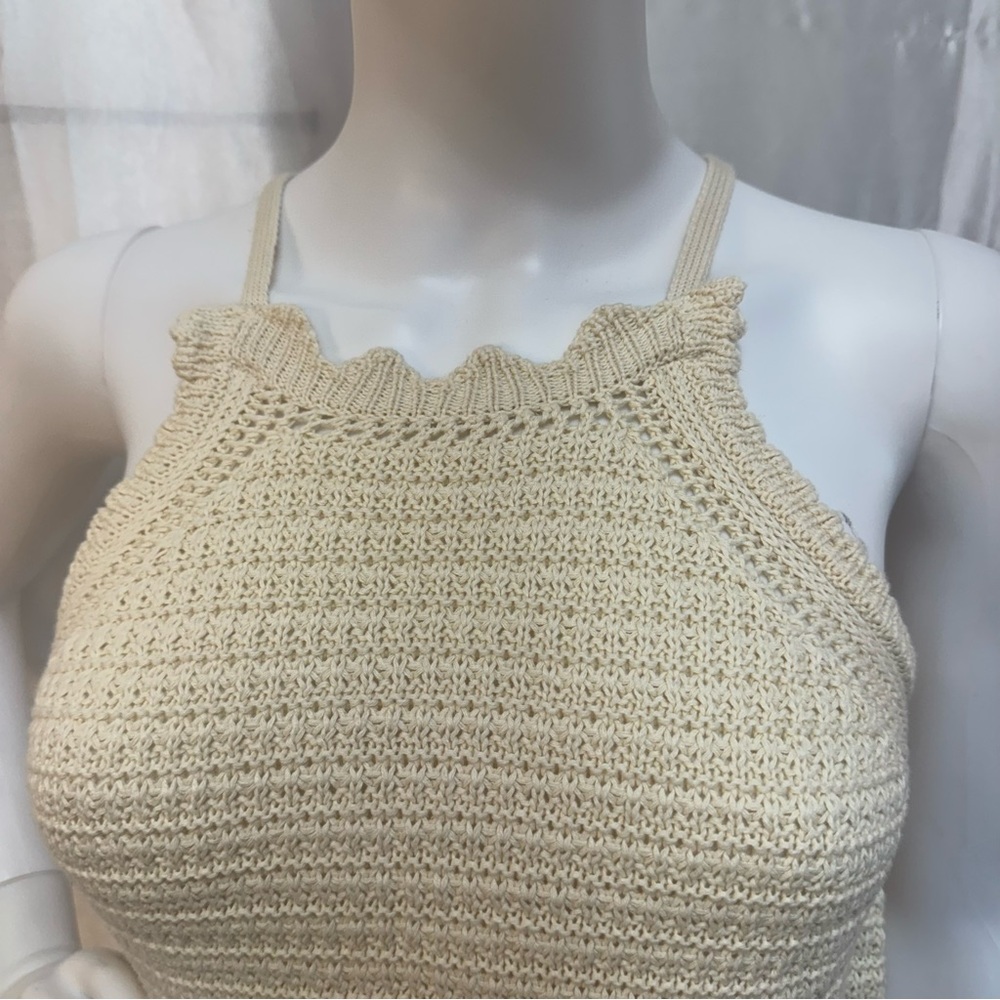 NWT Universal Thread Cream Crochet Sleeveless Romper Women’s Size XS - Picture 2 of 13
